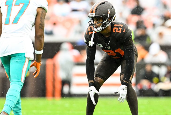Denzel Ward in Browns uniform