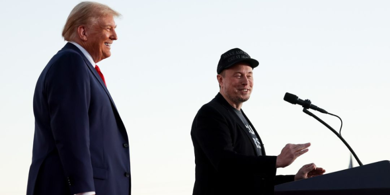 Elon Musk Trump In a rally